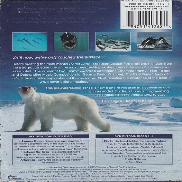 The Blue Planet - Seas Of Life - 5 Disc DVD Video - Picture 2 of 2